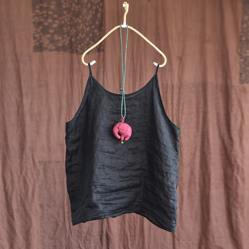 Vintage Ramie Camisol Blouse – görsel 8