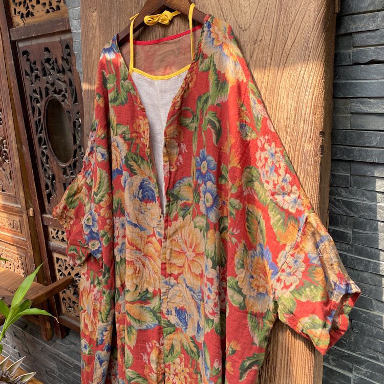 Vintage Bloom Kimono Ceket