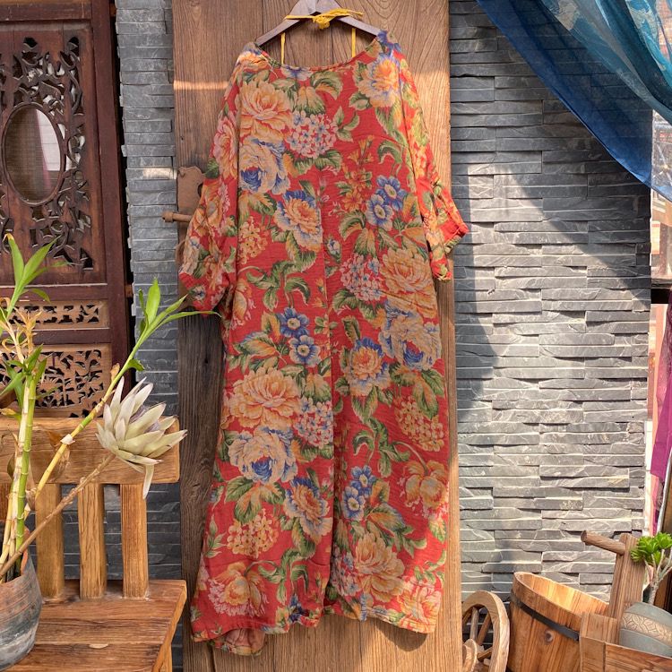 Vintage Bloom Kimono Ceket
