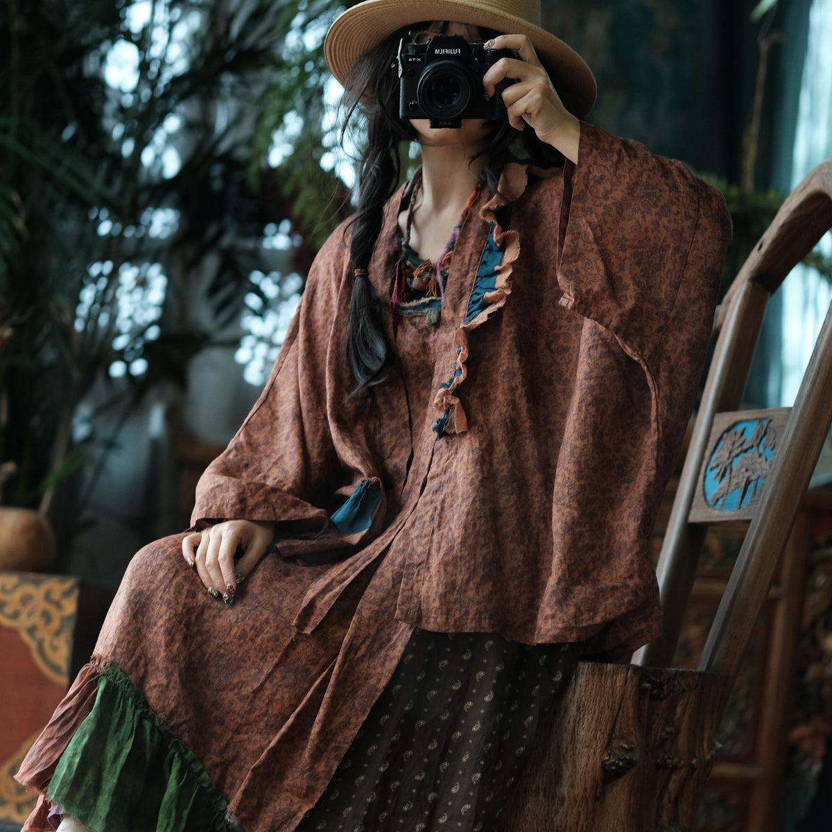 Sienna Patchwork Rami Elbise