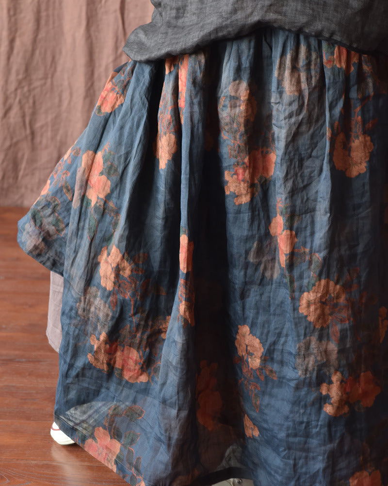 Vintage Bloom Maxi Etek