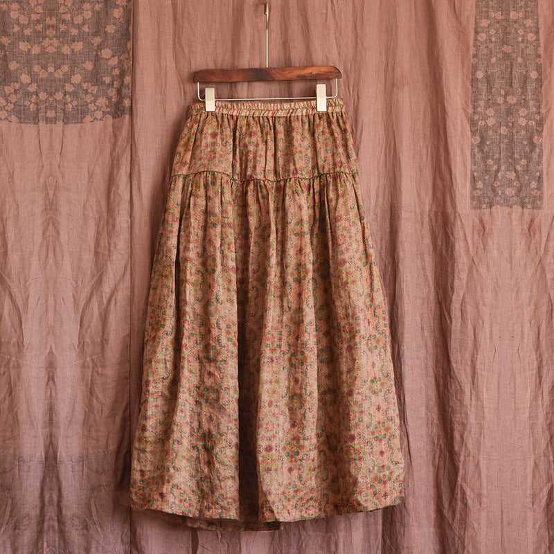 Vintage Bloom Maxi Etek