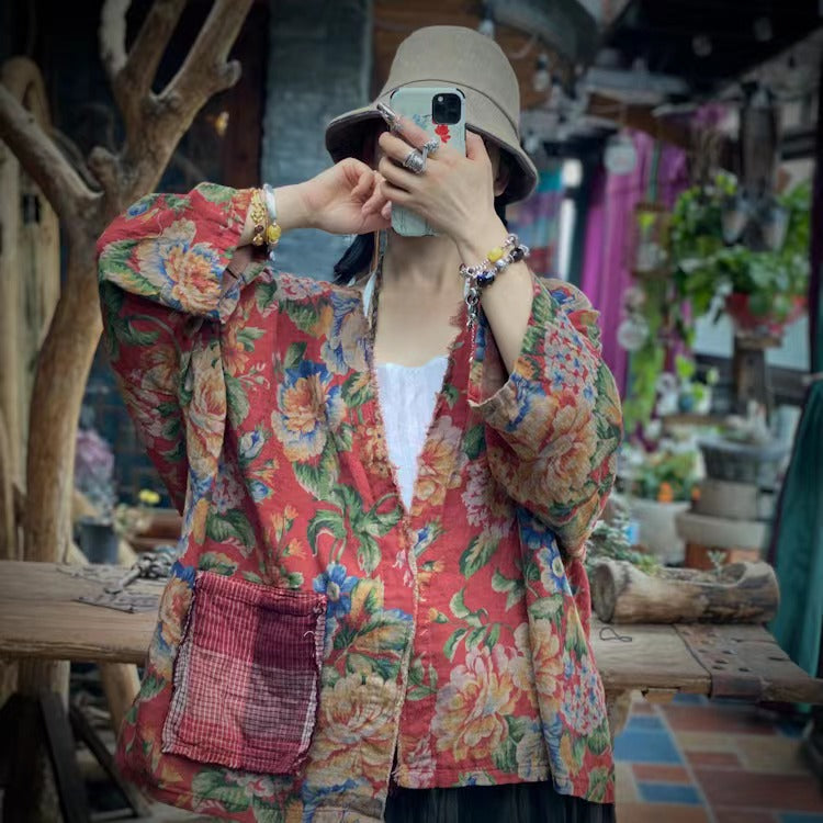 Vintage Blossom Cepli Ceket
