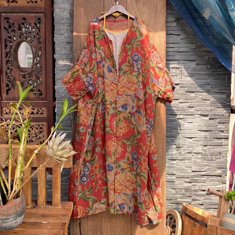 Vintage Bloom Kimono Ceket