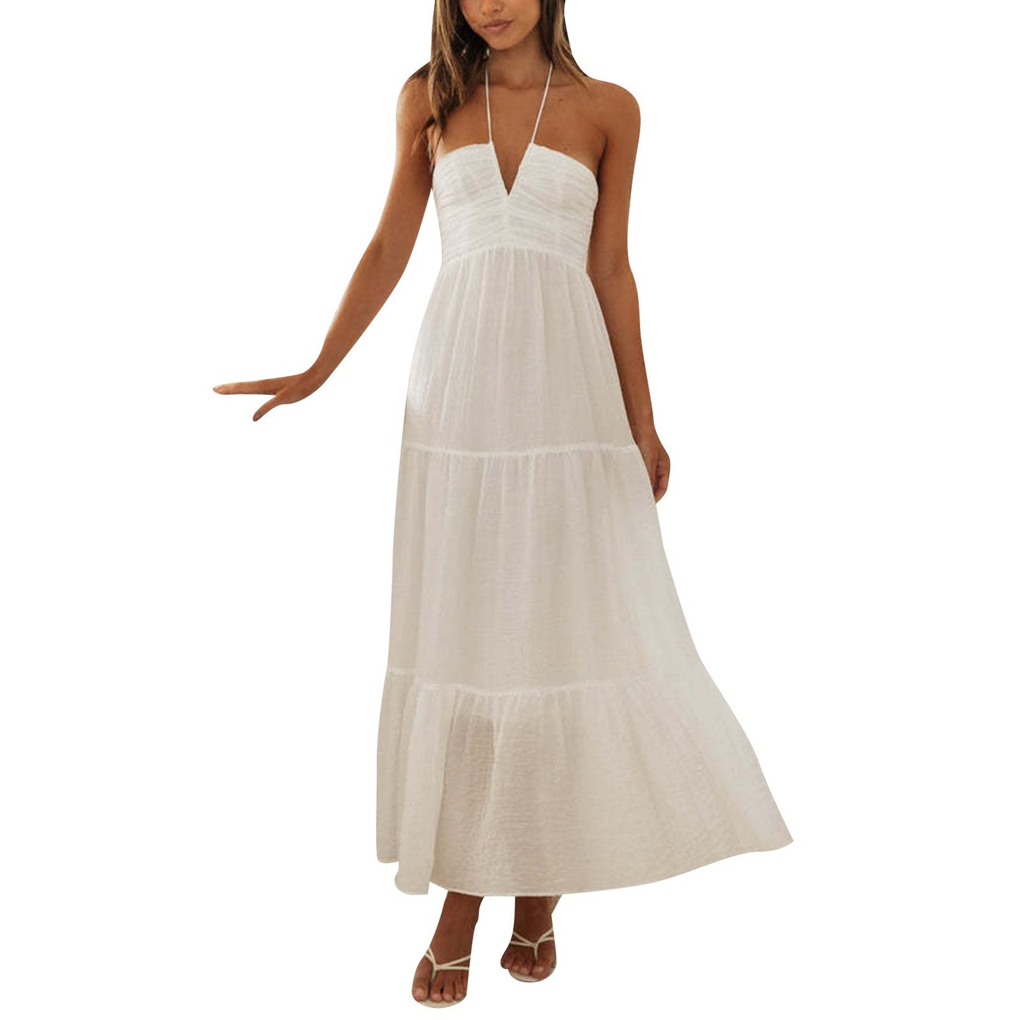 Serene Summer Midi Elbise