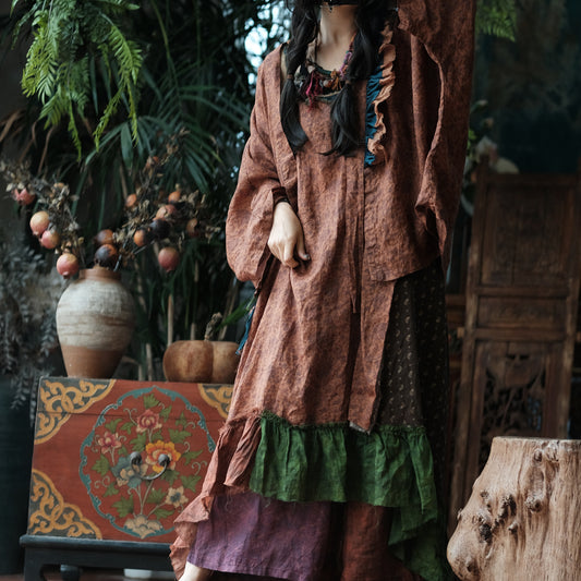 Sienna Patchwork Rami Elbise
