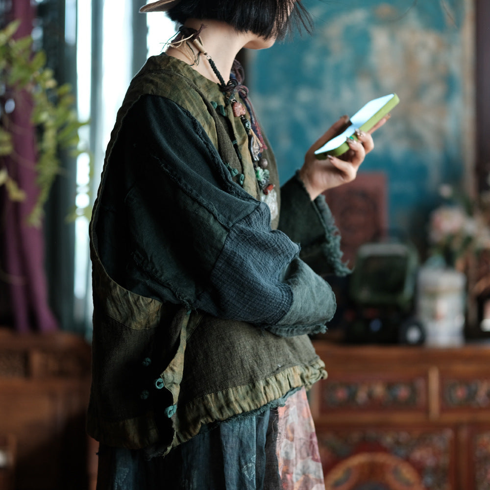 Forest Heritage Linen Vest – görsel 3