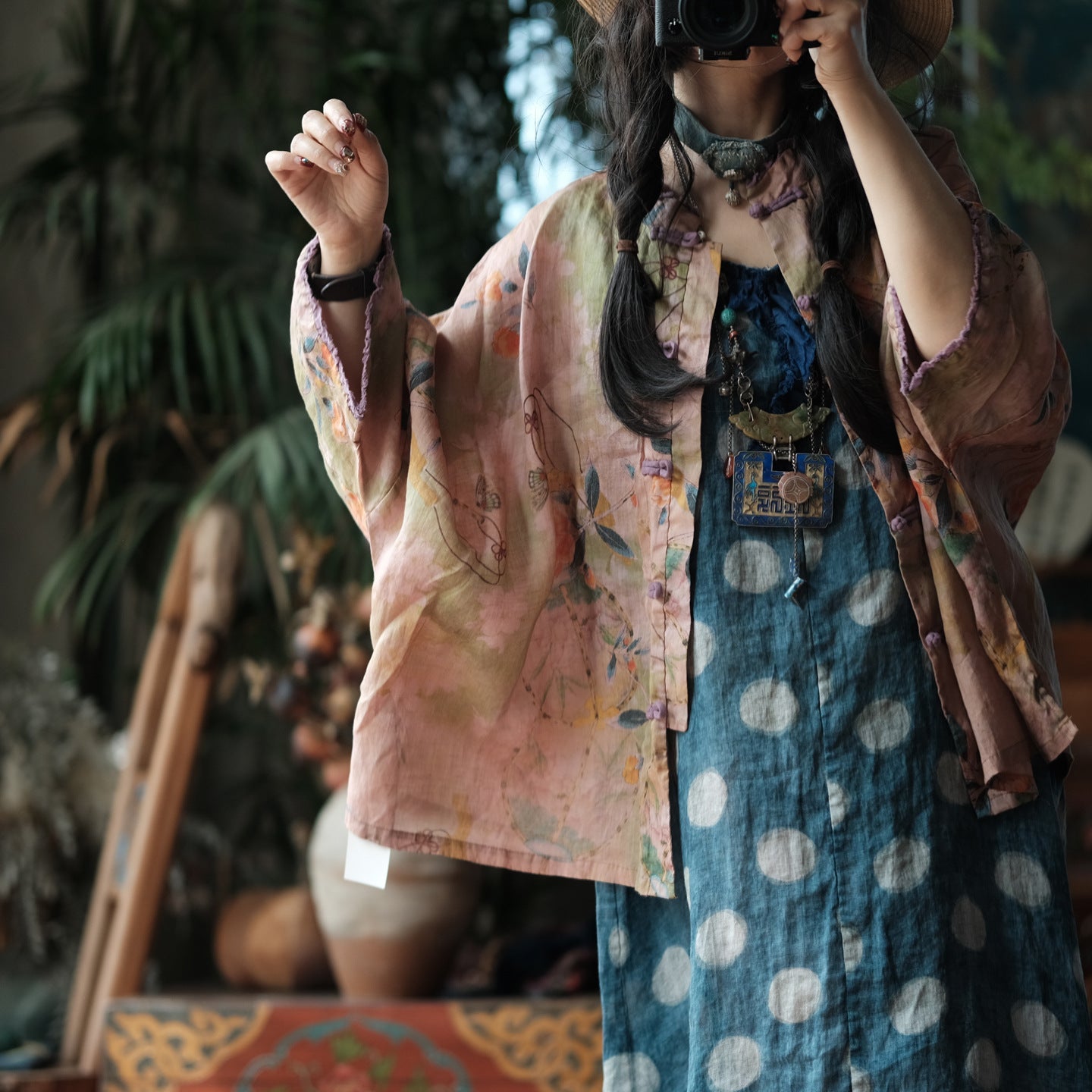 Blush Garden Ramie Jacket – görsel 1