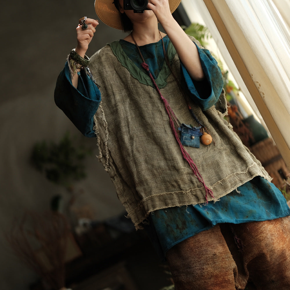 Artisan Linen Layered Top – görsel 8