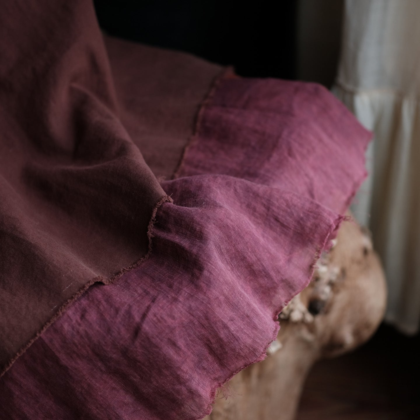 Vintage Harmony Patchwork Linen Skirt – görsel 10