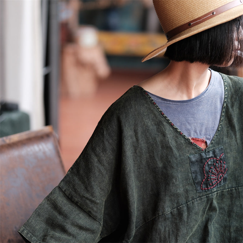 Vintage Aura Tunik Elbise