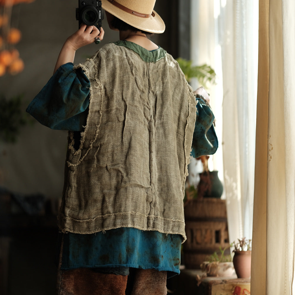 Artisan Linen Layered Top – görsel 7