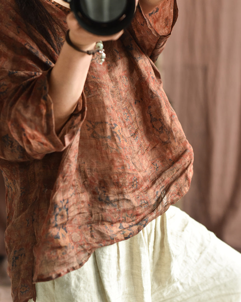 Vintage Mistik Flora Rami Bluz