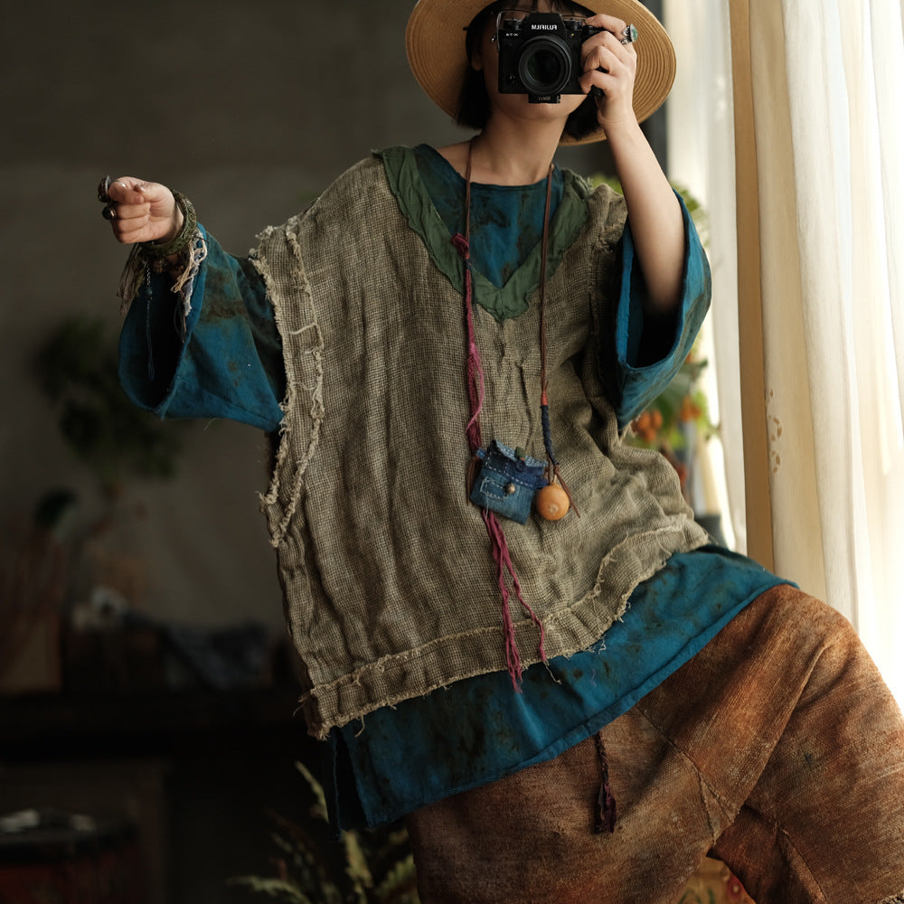 Artisan Linen Layered Top – görsel 10