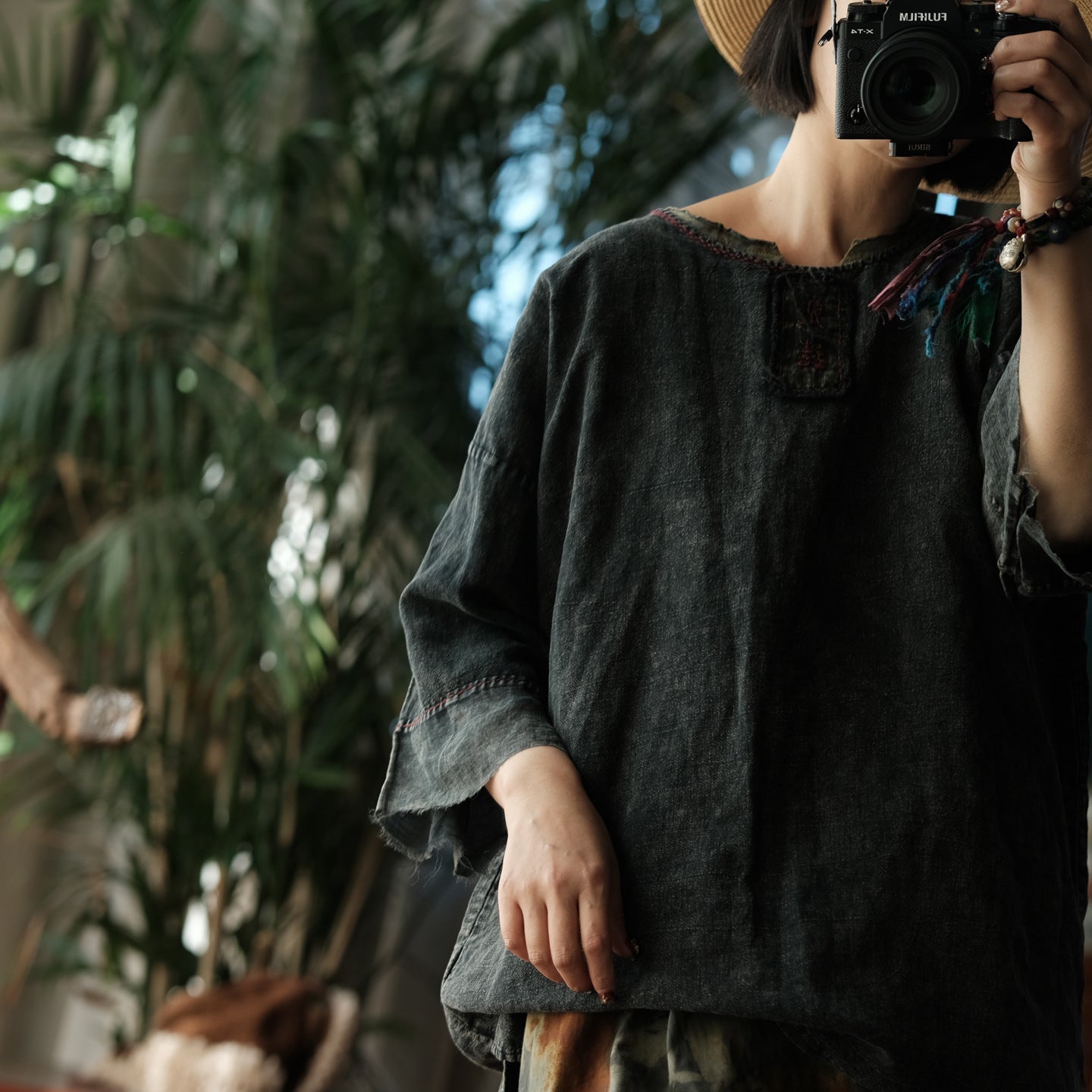 Midnight Linen Blouse – görsel 8
