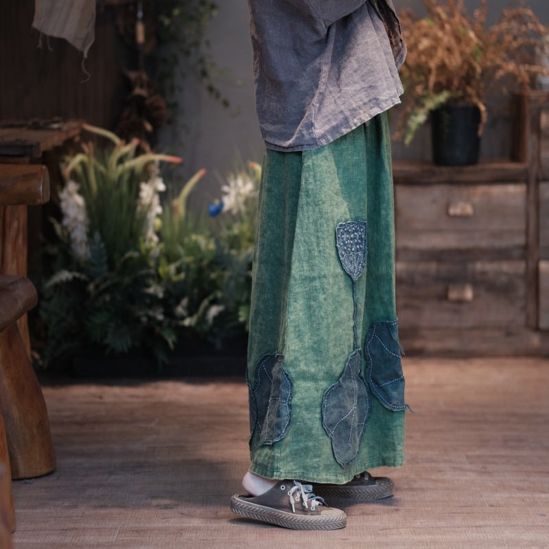 Vintage Lotus Patchwork Etek