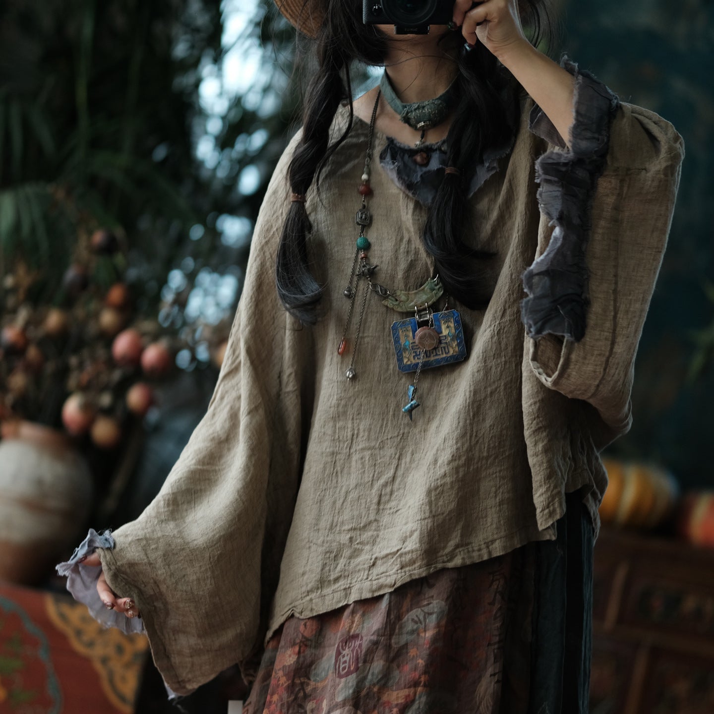 Heritage Linen Patchwork Blouse – görsel 8