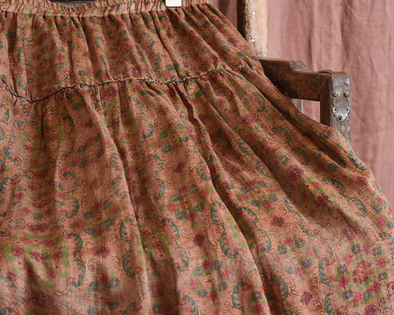 Vintage Bloom Maxi Etek