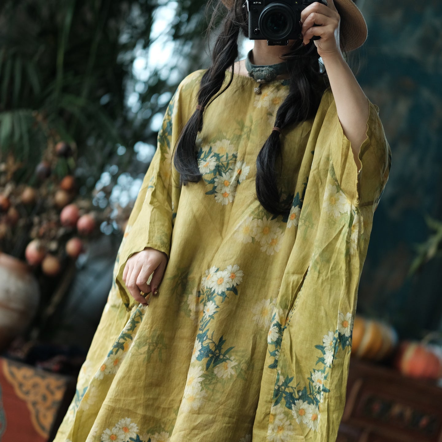 Wild Daisy Ramie Midi Dress – görsel 9