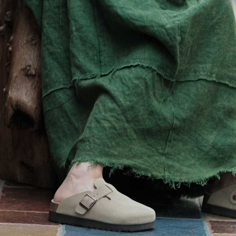 Vintage Linen Breeze Maxi Skirt – görsel 2
