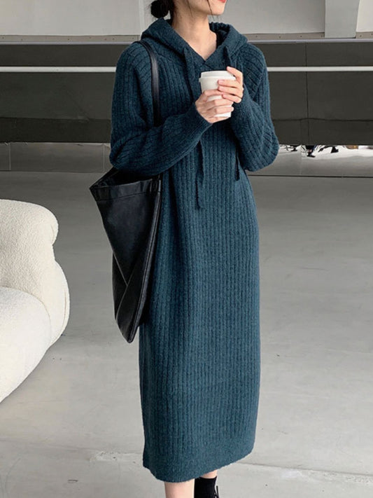 Cozy Triko Midi Elbise