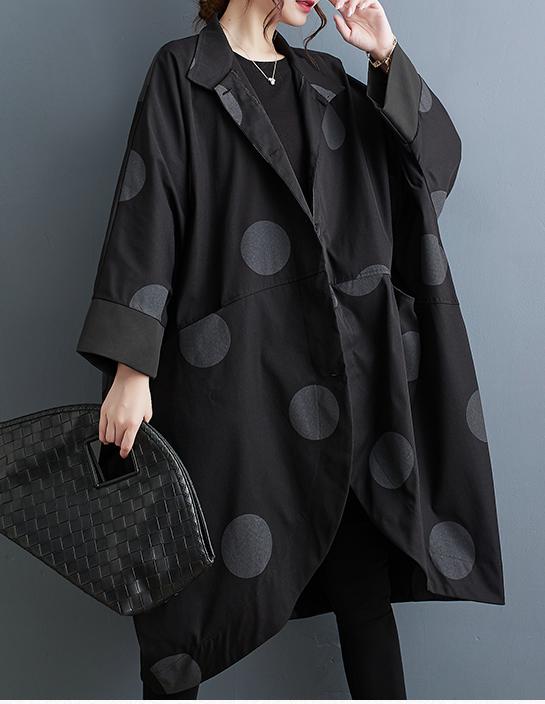 Polka Dot Yarasa Kol Trençkot