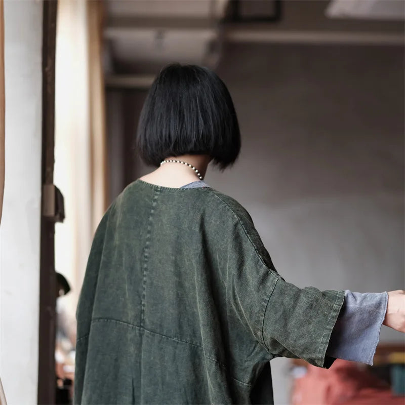 Vintage Aura Tunik Elbise