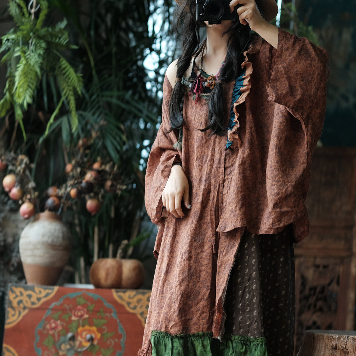 Sienna Patchwork Rami Elbise