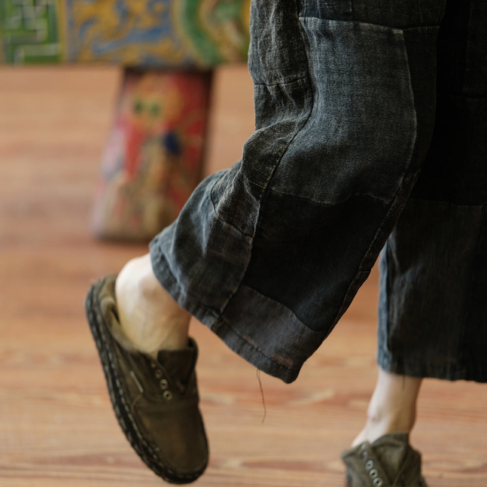 Vintage Patchwork Spring Pantolon