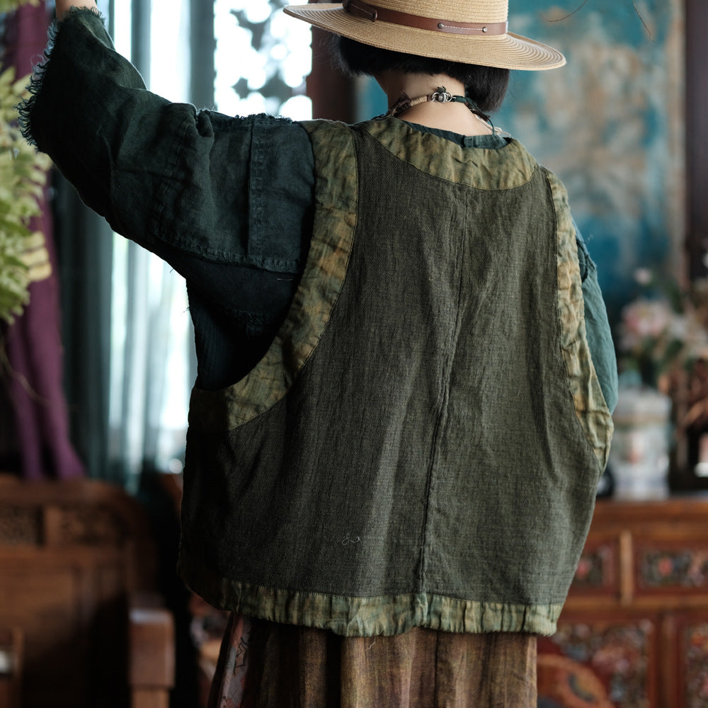 Forest Heritage Linen Vest – görsel 11