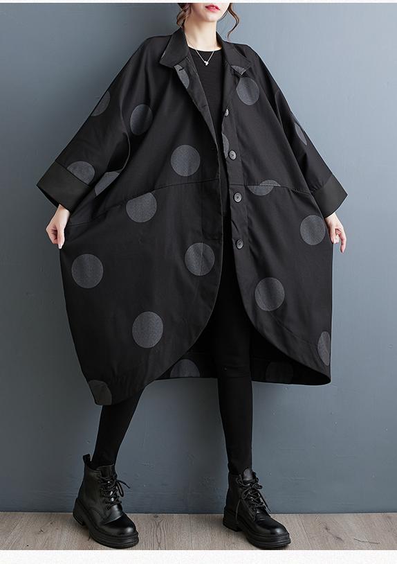 Polka Dot Yarasa Kol Trençkot