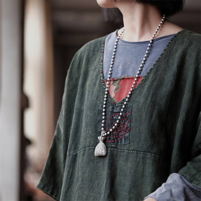 Vintage Aura Tunik Elbise