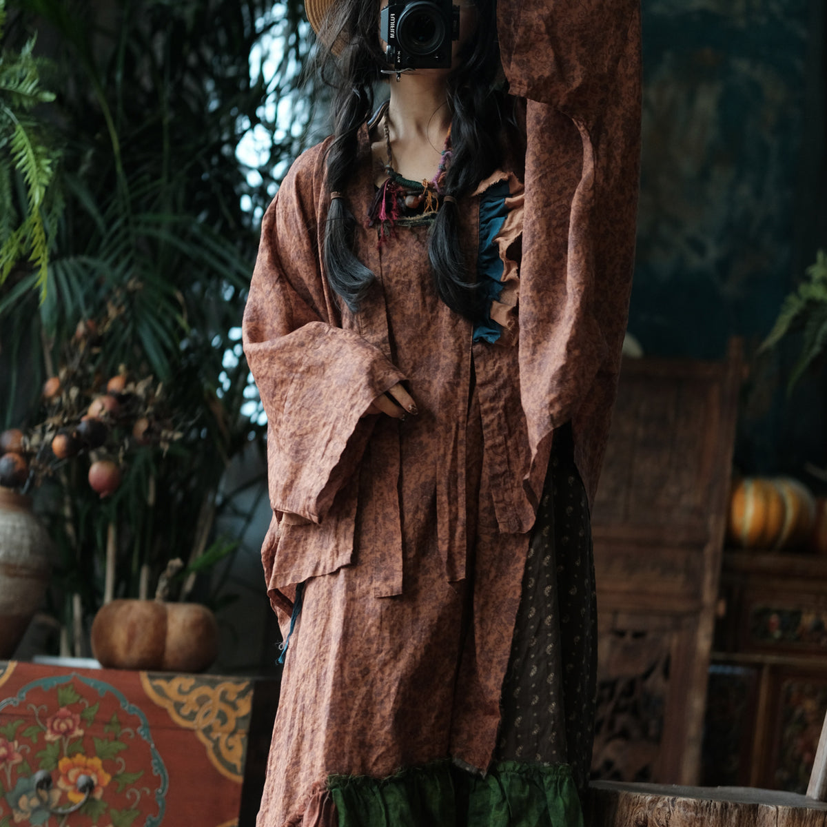 Sienna Patchwork Rami Elbise