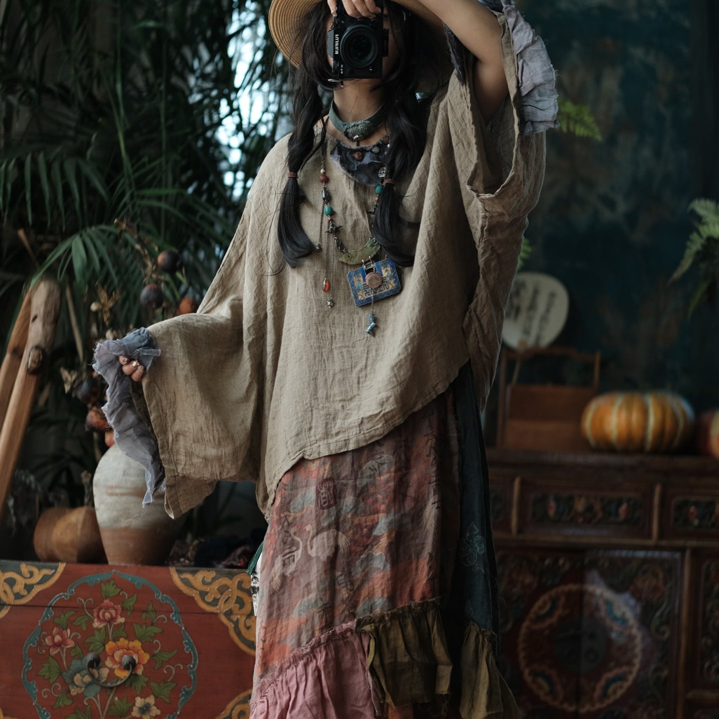 Heritage Linen Patchwork Blouse – görsel 10