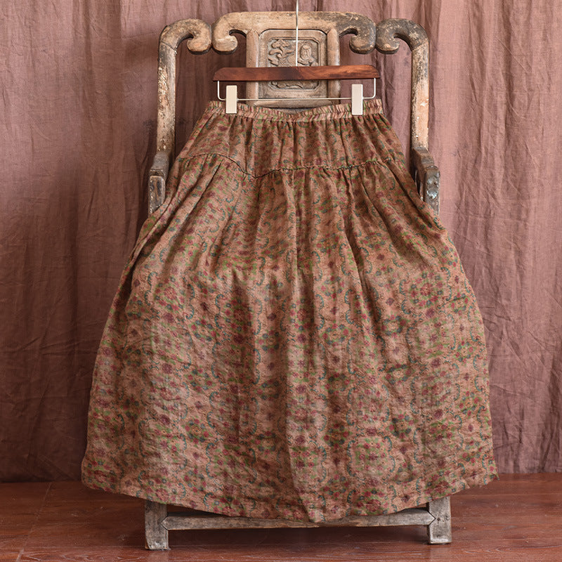 Vintage Bloom Maxi Etek