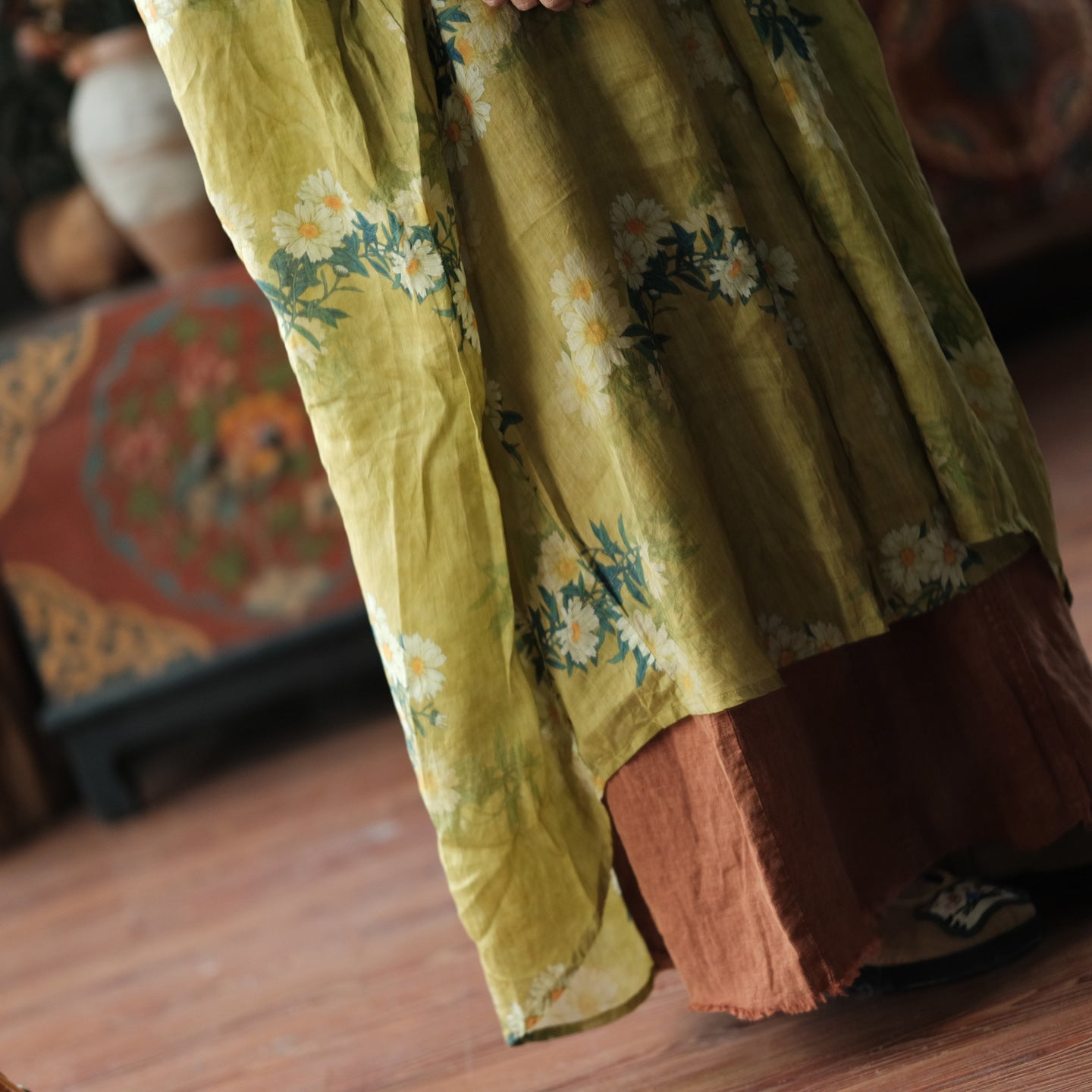 Wild Daisy Ramie Midi Dress – görsel 12