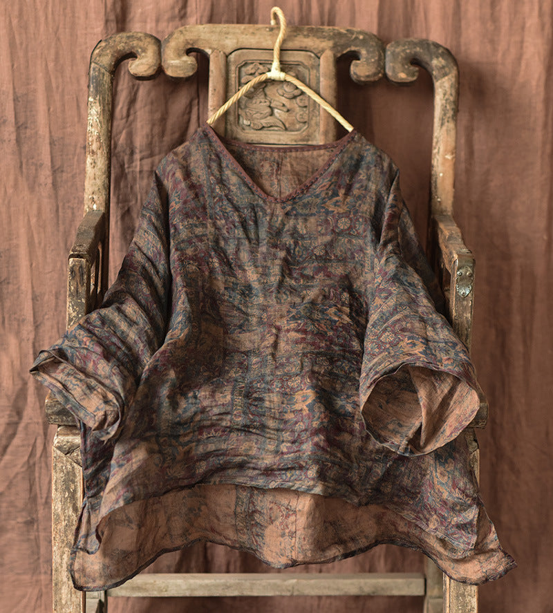 Vintage Mistik Flora Rami Bluz