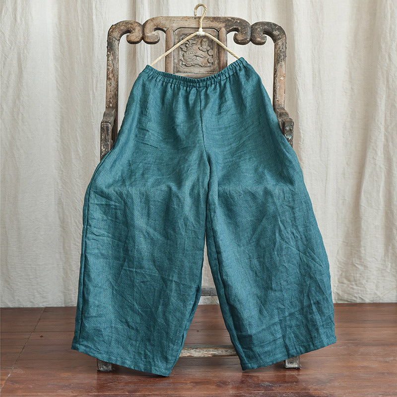 Vintage Serenity Keten Pantolon