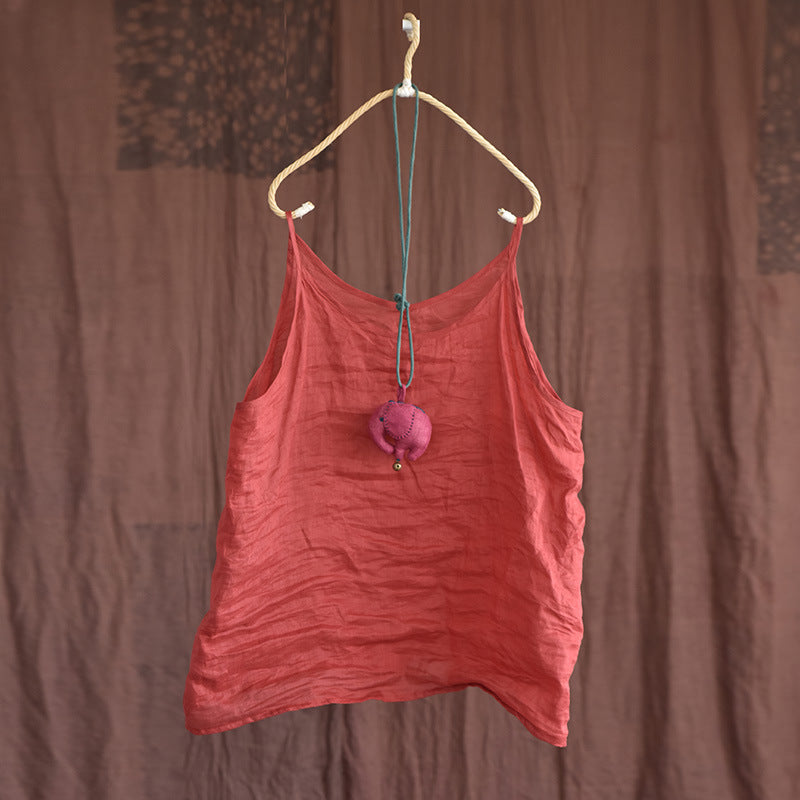 Vintage Ramie Camisol Blouse – görsel 10