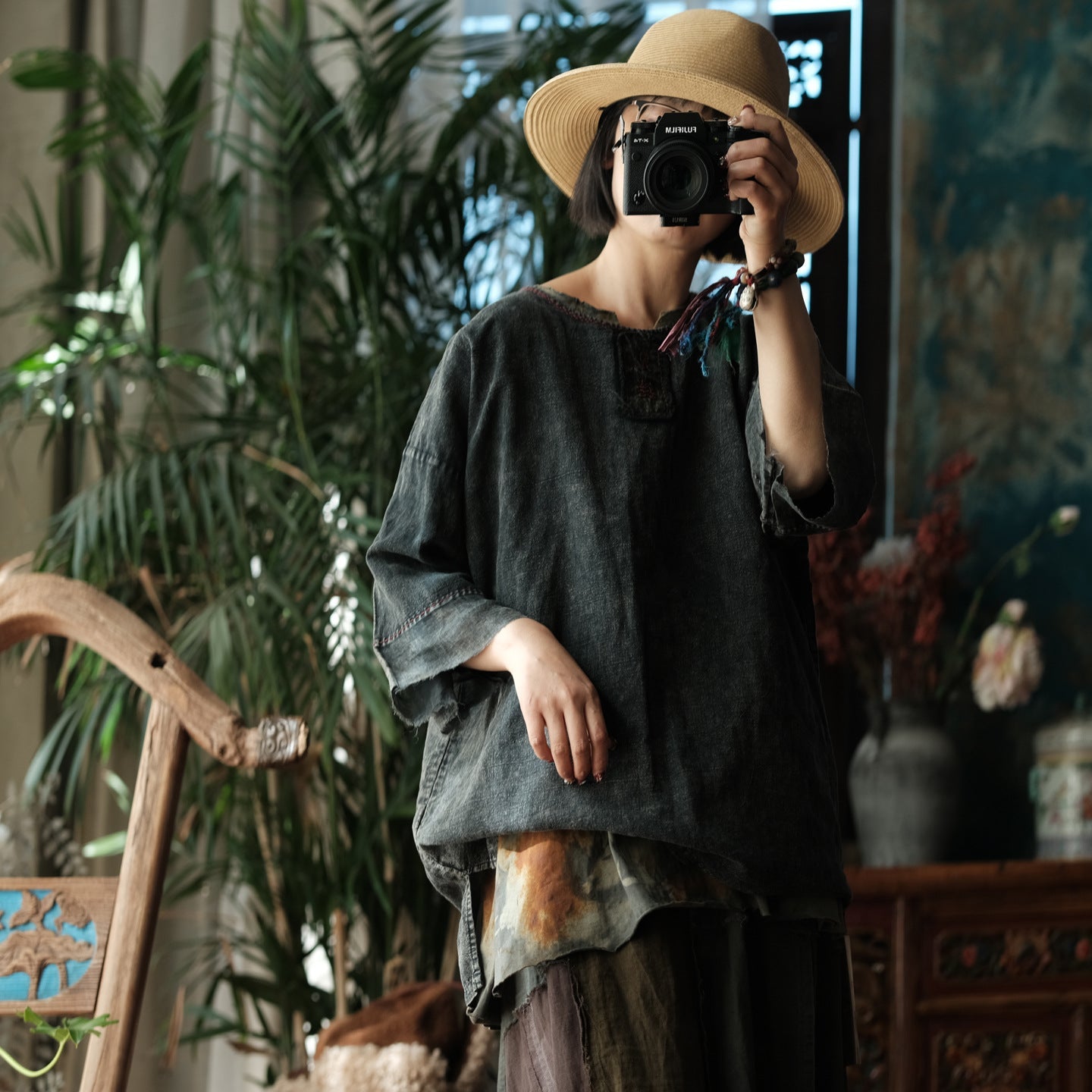 Midnight Linen Blouse – görsel 10