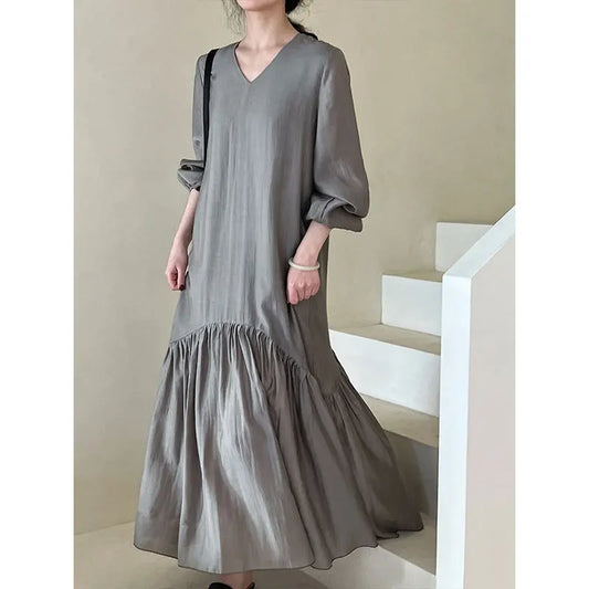 Lourdes Tencel Maxi Elbise