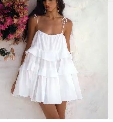 Ruffles Summer Mini Elbise