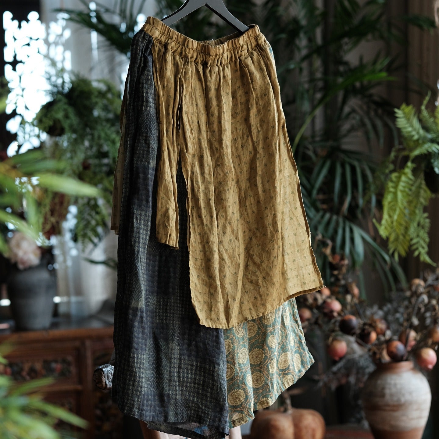 Vintage Nomad Ramie Wide Leg Pants – görsel 3