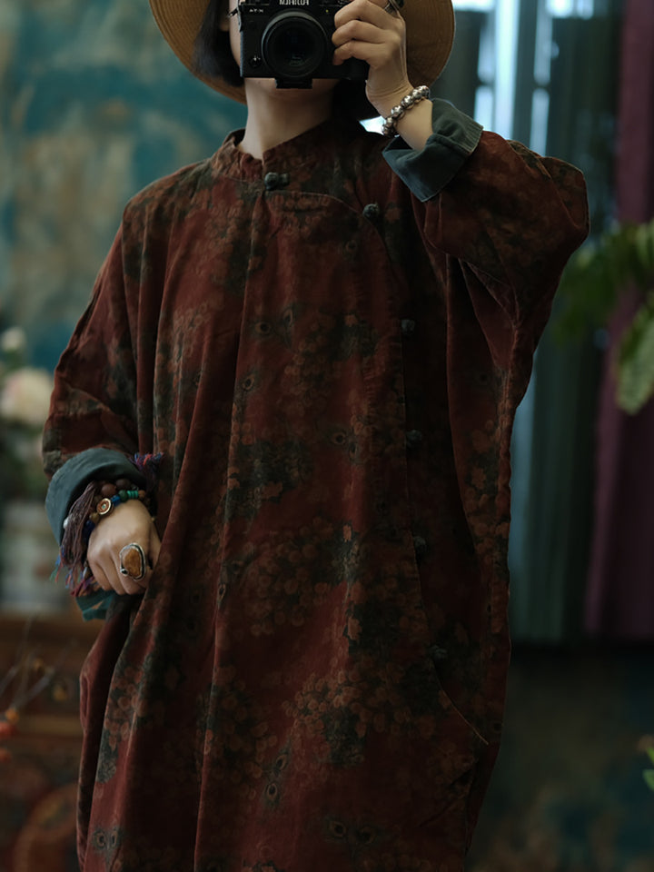 Ember Peacock Fitilli Kadife Tunik Elbise 1