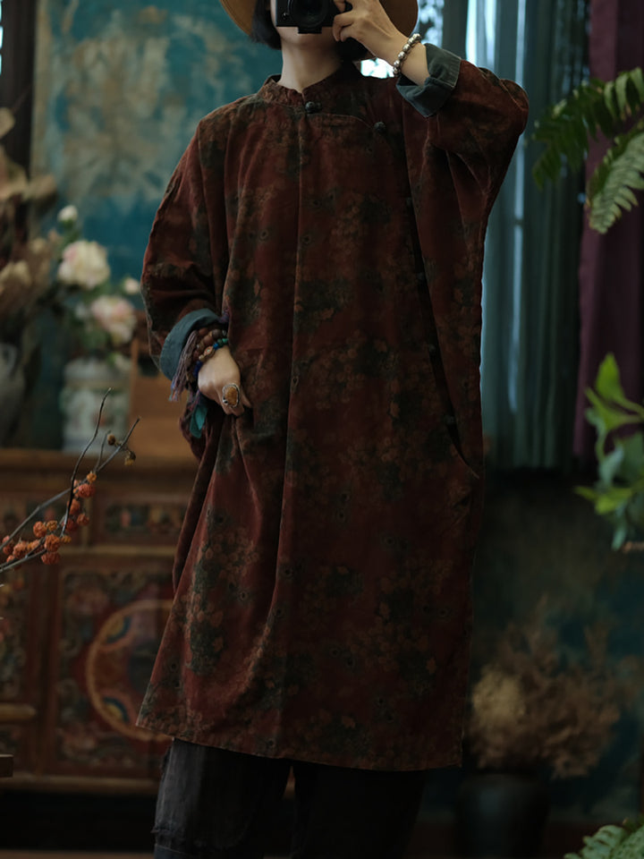 Ember Peacock Fitilli Kadife Tunik Elbise 5