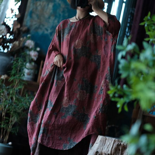 Boho Floral Rami Elbise