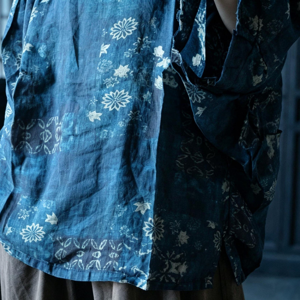Indigo Reverie Çiçekli Rami Bluz 10