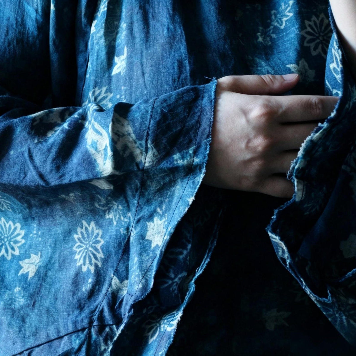 Indigo Reverie Çiçekli Rami Bluz 6