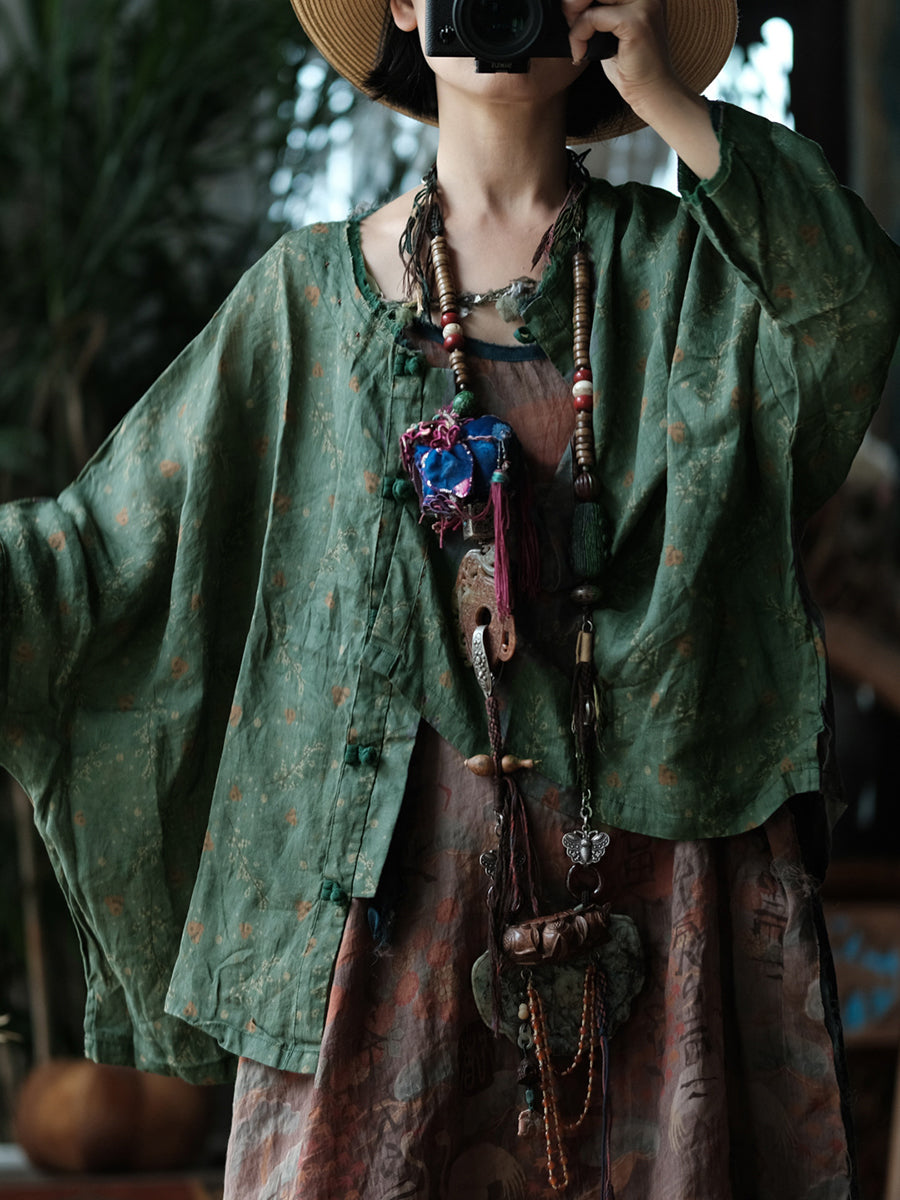 Meadow Muse Çiçekli Rami Bluz 6