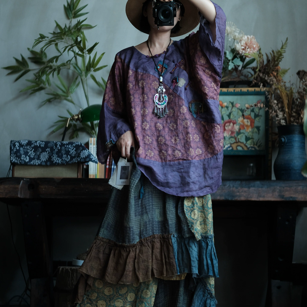 Purple Mosaic Rami Bluz